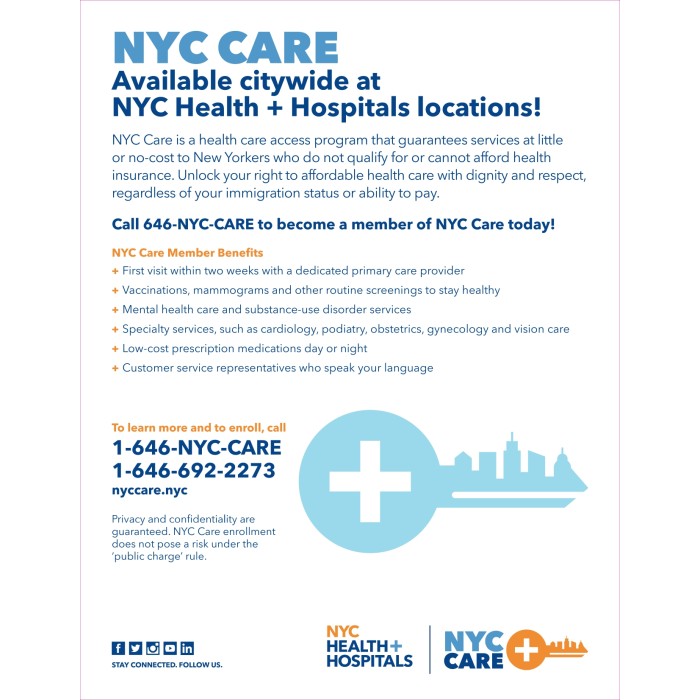 NYC Care Flyer NYC Care Flyer